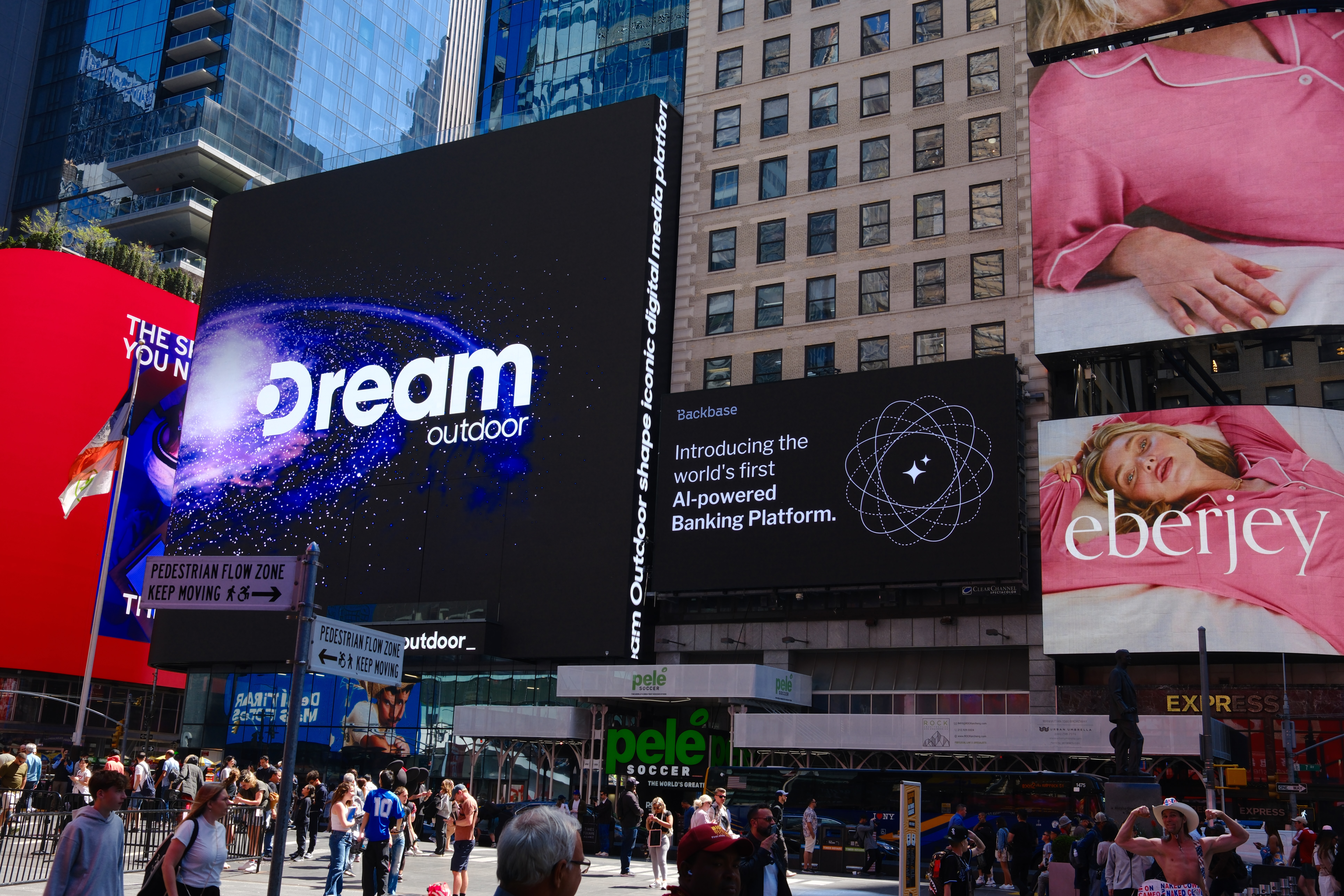 Backbase billboard in Times Square, New York